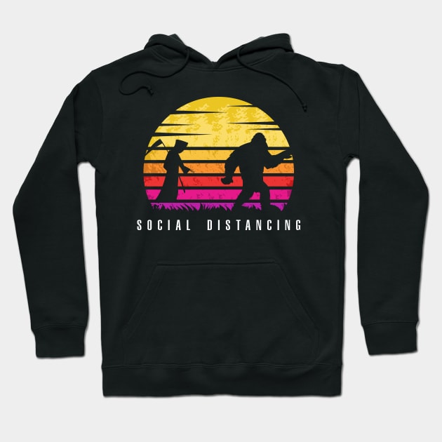 Bigfoot Social Distancing Hoodie by Vanilla Susu